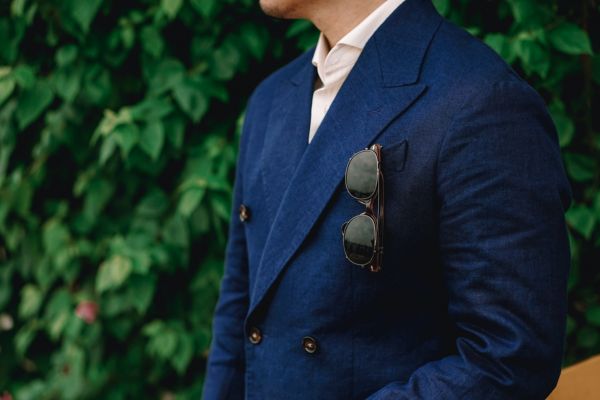 navy suit